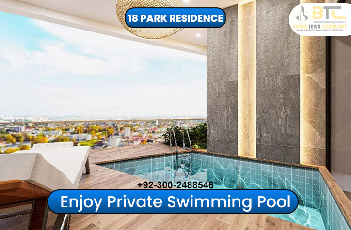 Enjoy Private Swimming Pool in 18 Park Residence Alif Holdings