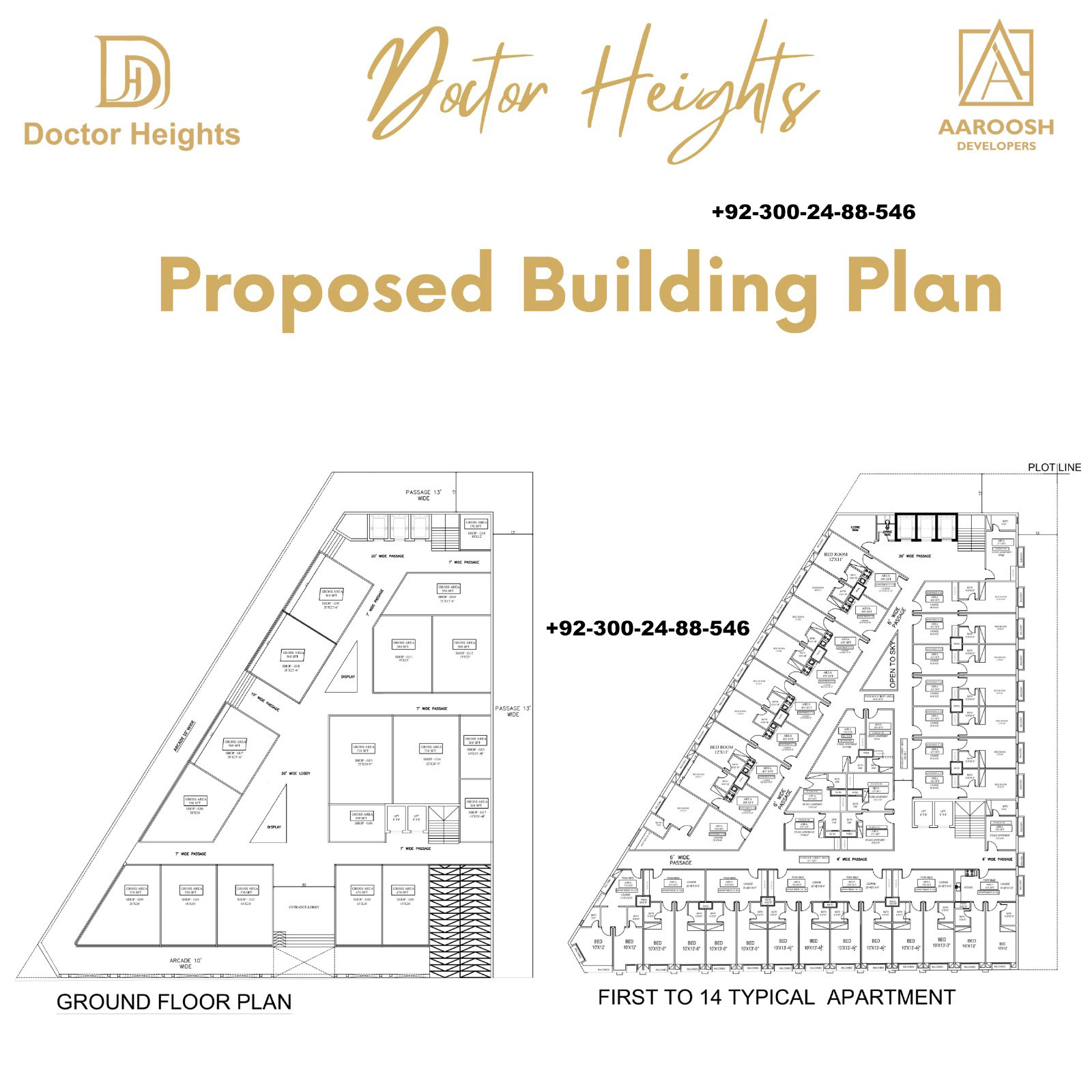 Doctor Heights Building Plan Bahria Town Lahore