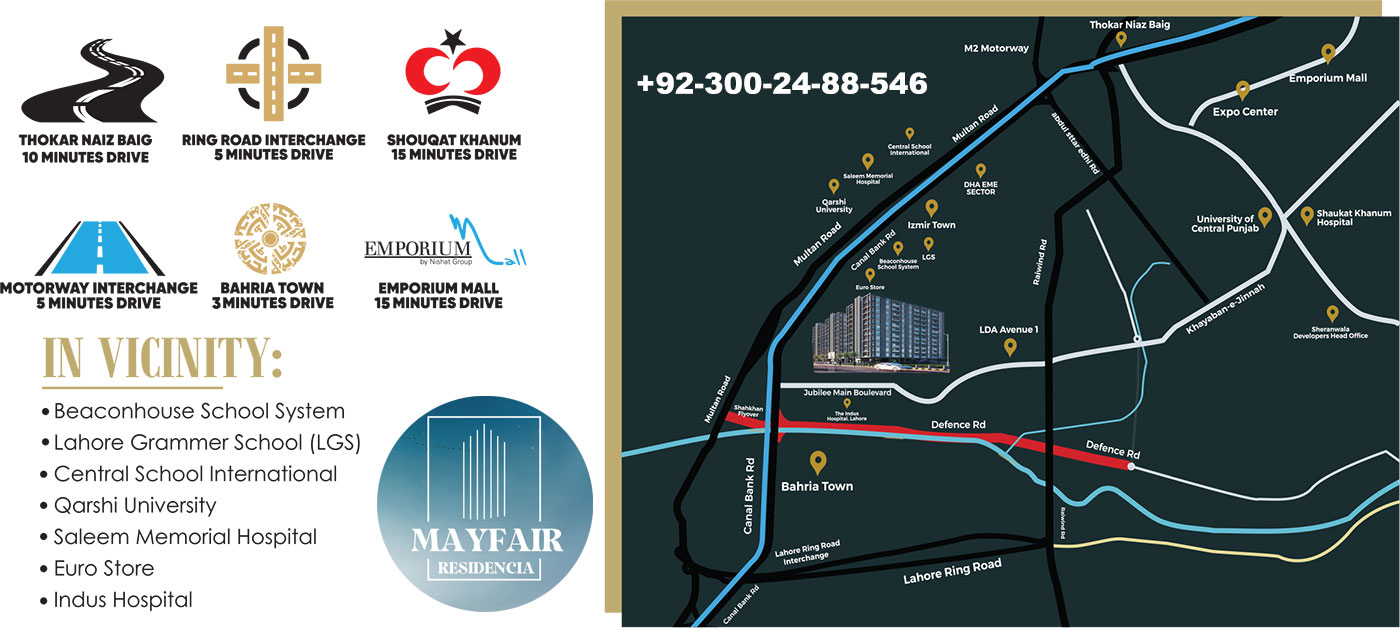 Mayfair Residencia Location Map