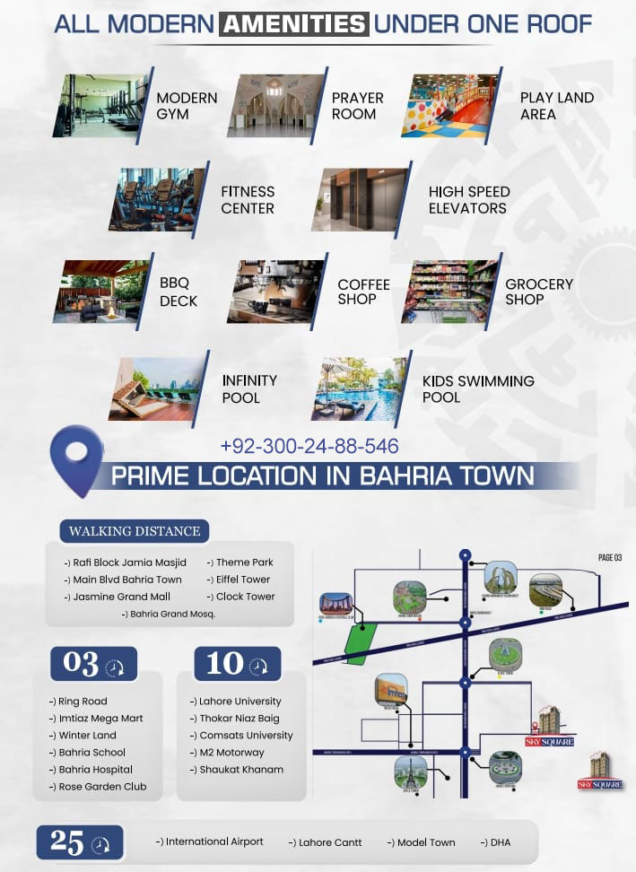 Sky Square Location Bahria Town Lahore