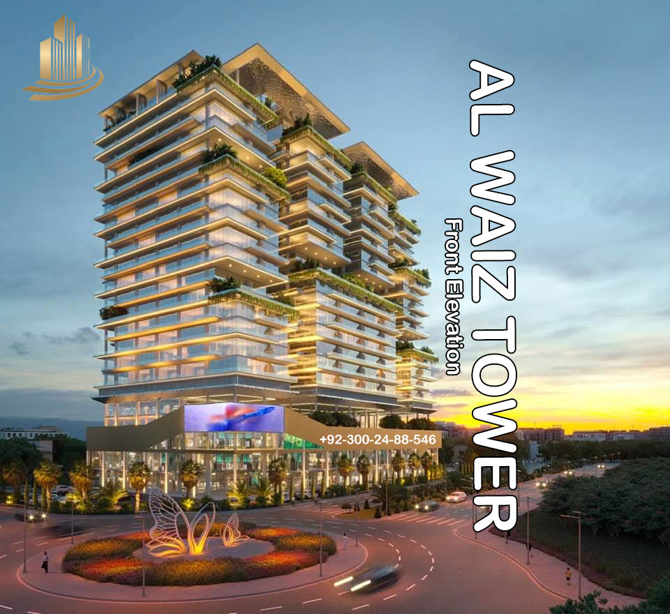 Al Waiz Tower’s Front Elevation Unveiled: A Majestic Event at Country Club Bahria Town Lahore